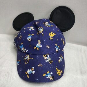 Disney Toddler / Youth 50th Anniversary Blue Ears Hat Strapback Baseball Cap NWT